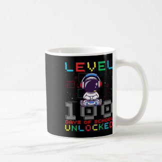 Caneca De Café Nível 100 Dias De Escola Desbloqueado Jogador Astr