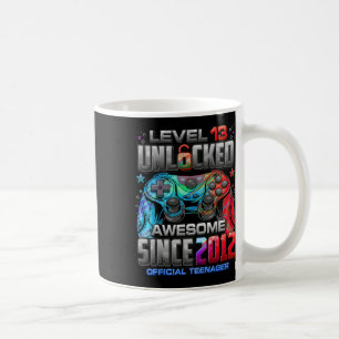 Caneca De Café Nível 13 Desbloqueado Incrível Desde o Aniversário