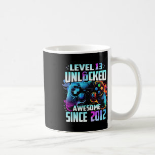 Caneca De Café Nível 13 Desbloqueado Incrível Desde o Aniversário