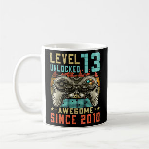 Caneca De Café Nível 13 Desbloqueado Incrível Desde os jogos de 1