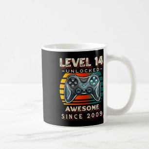 Caneca De Café Nível 14 14 do jogo de vídeo desbloqueado Aniversá