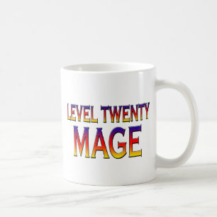 Caneca De Café Nível 20 Mage