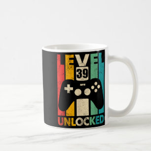 Caneca De Café Nível 39 desbloqueado aniversário de 39 anos video