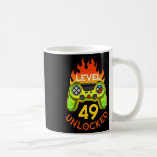 Caneca De Café Nível 49 Desbloqueado Videogamer Nasceu Em 1972 49