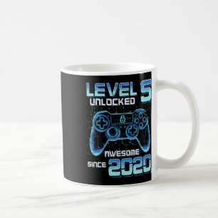 Caneca De Café Nível 5 Desbloqueado Festa de Video Game 6º Aniver