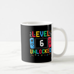 Caneca De Café Nível 6 Aniversário do Aniversário do 6 de Jogador