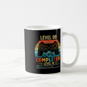Caneca De Café Nível 9 Concluído Nível 10 Carregando Aniversário