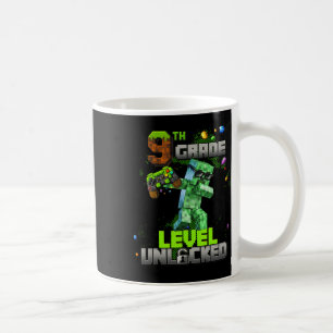 Caneca De Café Nível 9 Desbloqueado Incrível Desde 2016 Garoto de