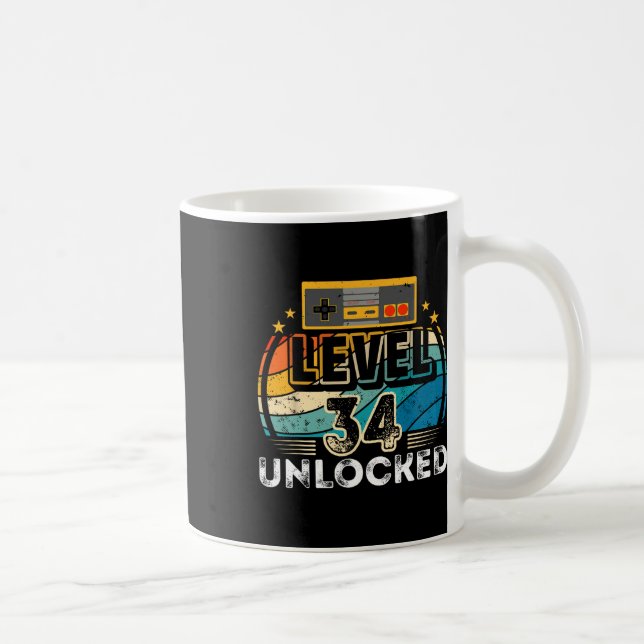 Caneca De Café Nível &#; Aniversário Desbloqueado &#; o Jogo de V (Direita)