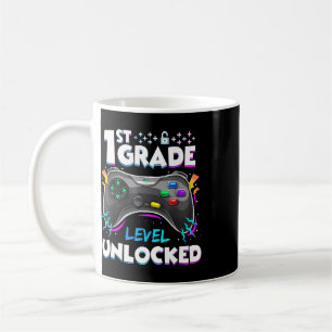Caneca De Café Nível da 1ª Série Desbloqueado De Volta às Aulas P