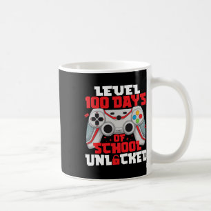 Caneca De Café Nível De Controlador De Jogo 100 Dias De Escola De