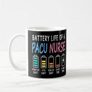 Caneca De Café Nível de humor da vida útil da bateria de um enfer