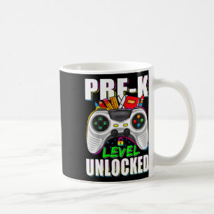 Caneca De Café Nível de pré-escola desbloqueado jogador primeiro 