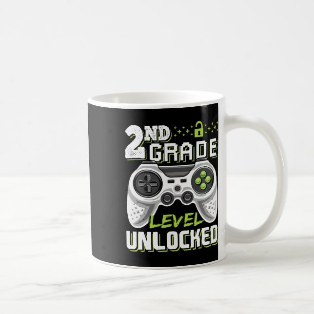 Caneca De Café Nível de Série Desbloqueado Jogo de Vídeo Volta às (Direita)