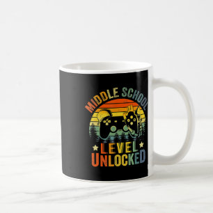Caneca De Café Nível de videogame desbloqueado Escola média de vo