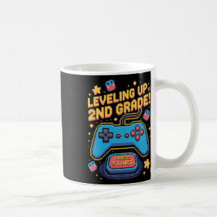 Caneca De Café Nivelando Até Pix Pixelado De 8 Bits De Jogador De