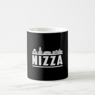 Caneca De Café Nizza City Skyline Cityscape Trip Engraçada Ideia