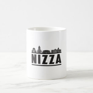 Caneca De Café Nizza City Skyline Viagem Engraçado Presente Engr