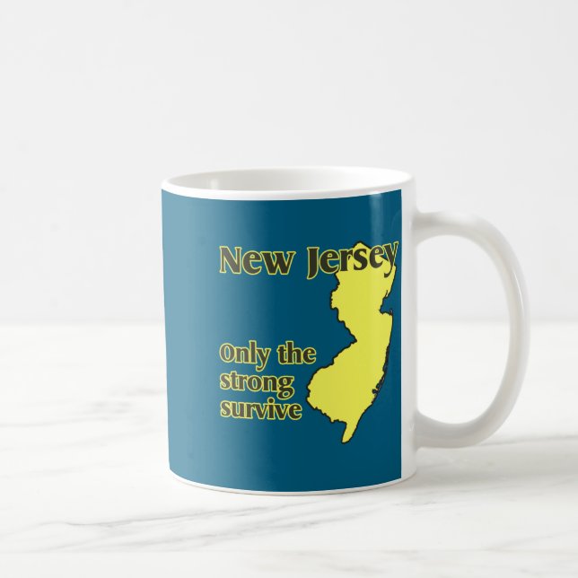Caneca De Café Nj Somente os Fortes Sobrevivem _1  (Direita)