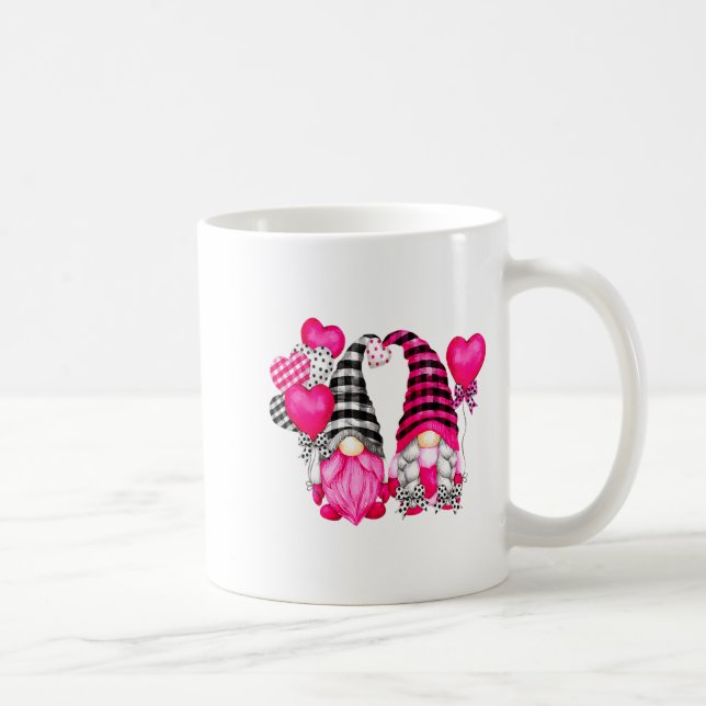 Caneca De Café Nk Buffalo Plaid And Heart Balloons Valentines D _ (Direita)