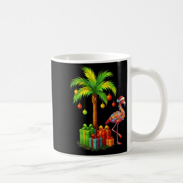 Caneca De Café Nk Flamingo Christmas Palm Tree Trocal Xmas  (Direita)