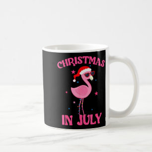 Caneca De Café Nk Flamingo De Chapéu De Papai Noel Garota De Nata