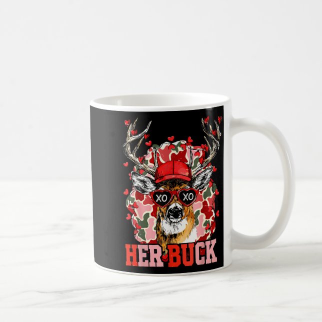 Caneca De Café Nk Her Buck Camo Deer Hunting Camouflage Matching  (Direita)
