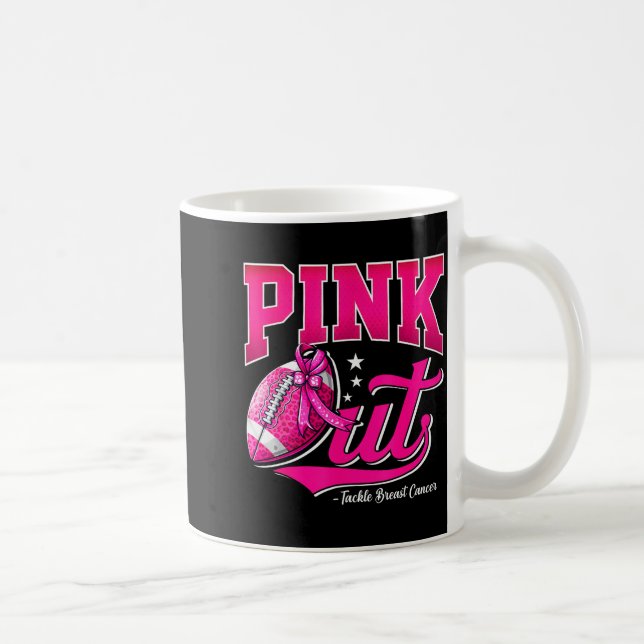 Caneca De Café Nk Out Football Breast Cancer Awareness Men Women  (Direita)
