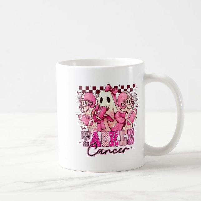 Caneca De Café Nk Out Tackle Breast Cancer Awareness Football Gho (Direita)