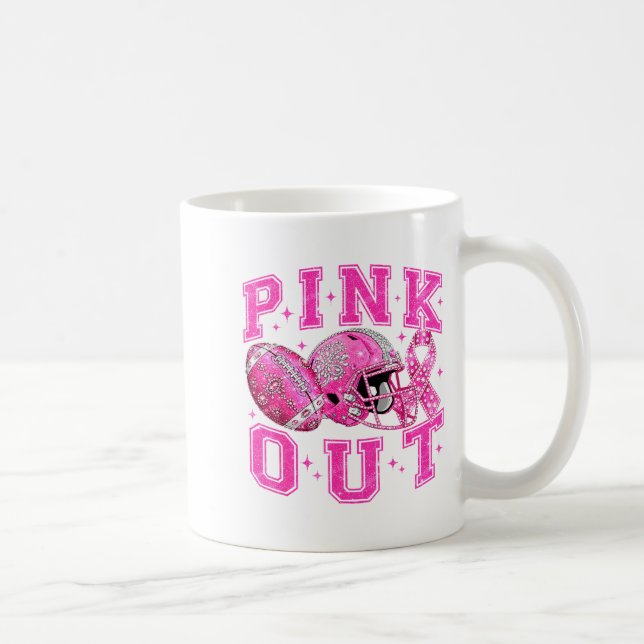 Caneca De Café Nk Out Tackle Breast Cancer Awareness Football Nk  (Direita)