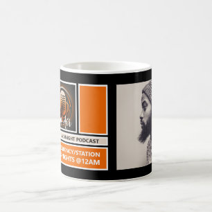 Caneca De Café No Air Podcaster, Publicidade Retro Podcast