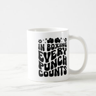 Caneca De Café No Boxe Cada Soco Conta Boxer Esportes Atleta
