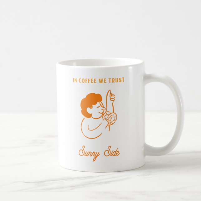 Caneca De Café "No Café Confiamos" - Um Minimalista (Direita)