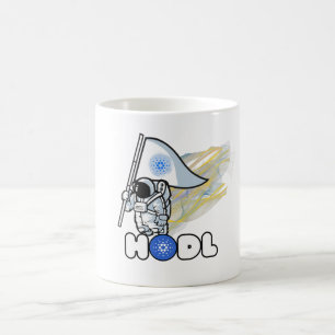 Caneca De Café no cardano hodl astronauta crypto