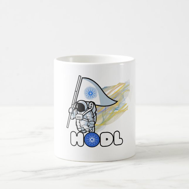 Caneca De Café no cardano hodl astronauta crypto (Centro)