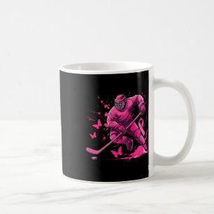 Caneca De Café (no Ck) Jogador de Hóquei no Gelo Conscientização