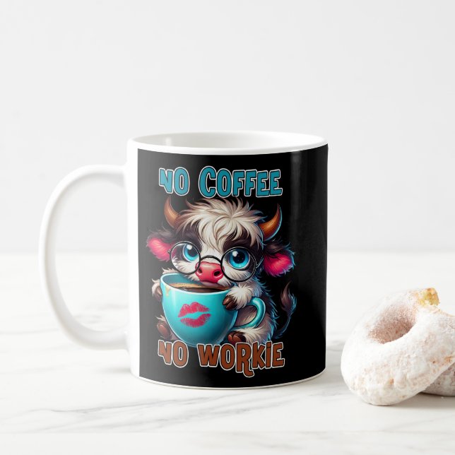 Caneca De Café No Coffee No Workie  (Com Donut)