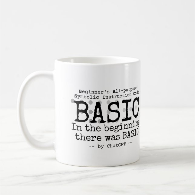 Caneca De Café No começo, havia BASIC.w (Esquerda)