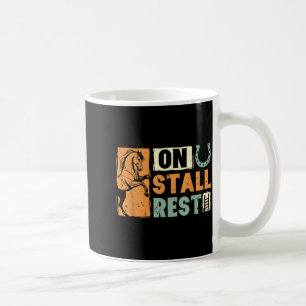 Caneca De Café No descanso do estábulo amante de cavalo equestre