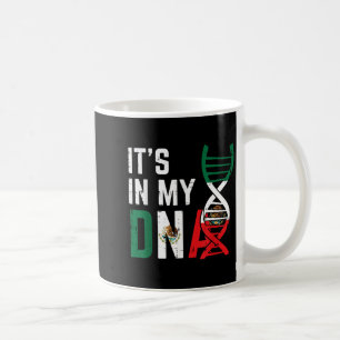 Caneca De Café no DNA Bandeira Mexicana Orgulhoso Orgulho México
