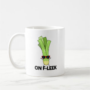 Caneca De Café No Fleek Cute Veggie Leek Pun