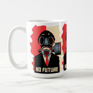 Caneca De Café No Future Noir: O Homem de Máscara de Gás