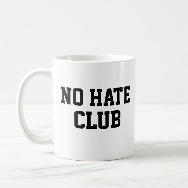 Caneca De Café No Hate Club (Esquerda)