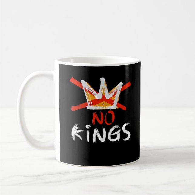 Caneca De Café No King Funny Quote Retro Creative Style (Esquerda)