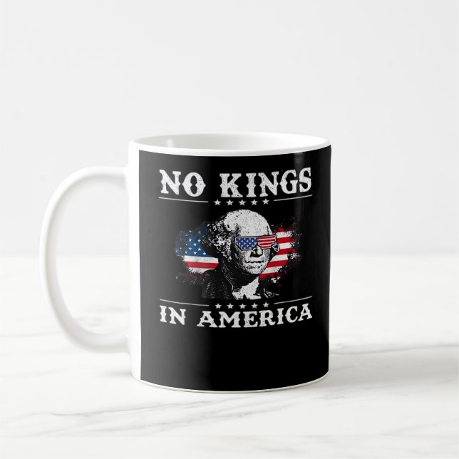 Caneca De Café No Kings In America Doge Classic Funny Meme (Esquerda)