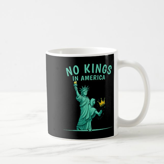 Caneca De Café No Kings In America _ Patriotic Litical Design  (Direita)