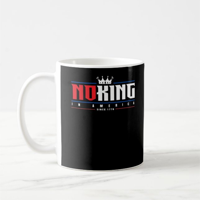 Caneca De Café No Kings In America Since 1776 Classic (Esquerda)