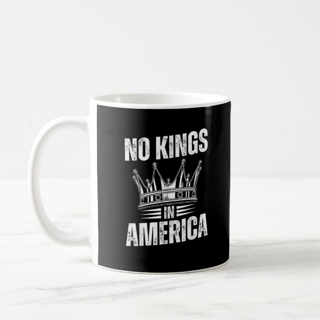 Caneca De Café No Kings In America United States Independence Vin (Esquerda)