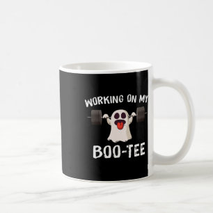 Caneca De Café No Meu Boo Morto De Halloween Levanta O Peso Do Fa