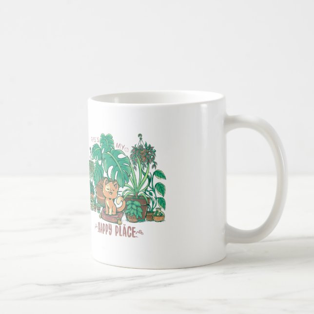 Caneca De Café No meu lugar feliz (Direita)